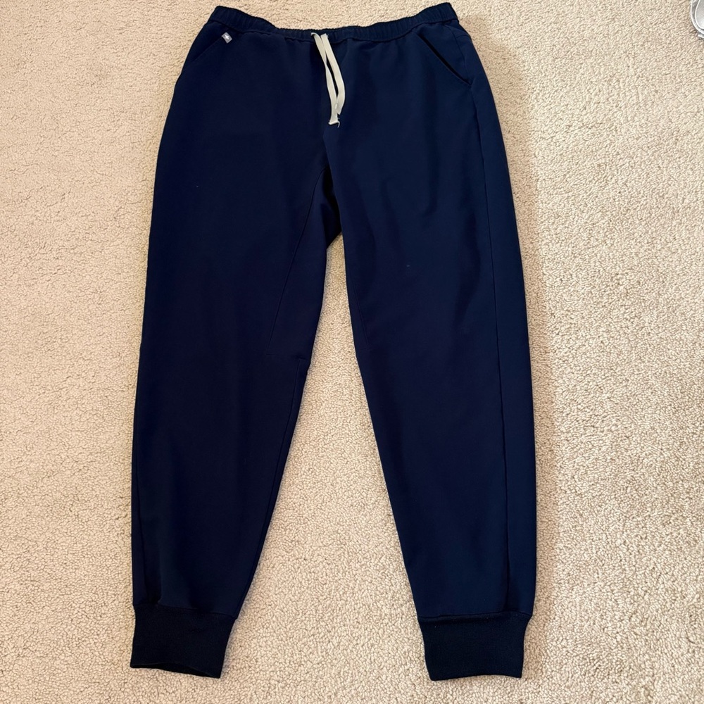 Figs Men's Technical Collection Tansen Joggers Scrub Pants Navy Size XL